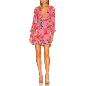 Afrm 'Castiel' Pink Crepe Mini Dress Size S